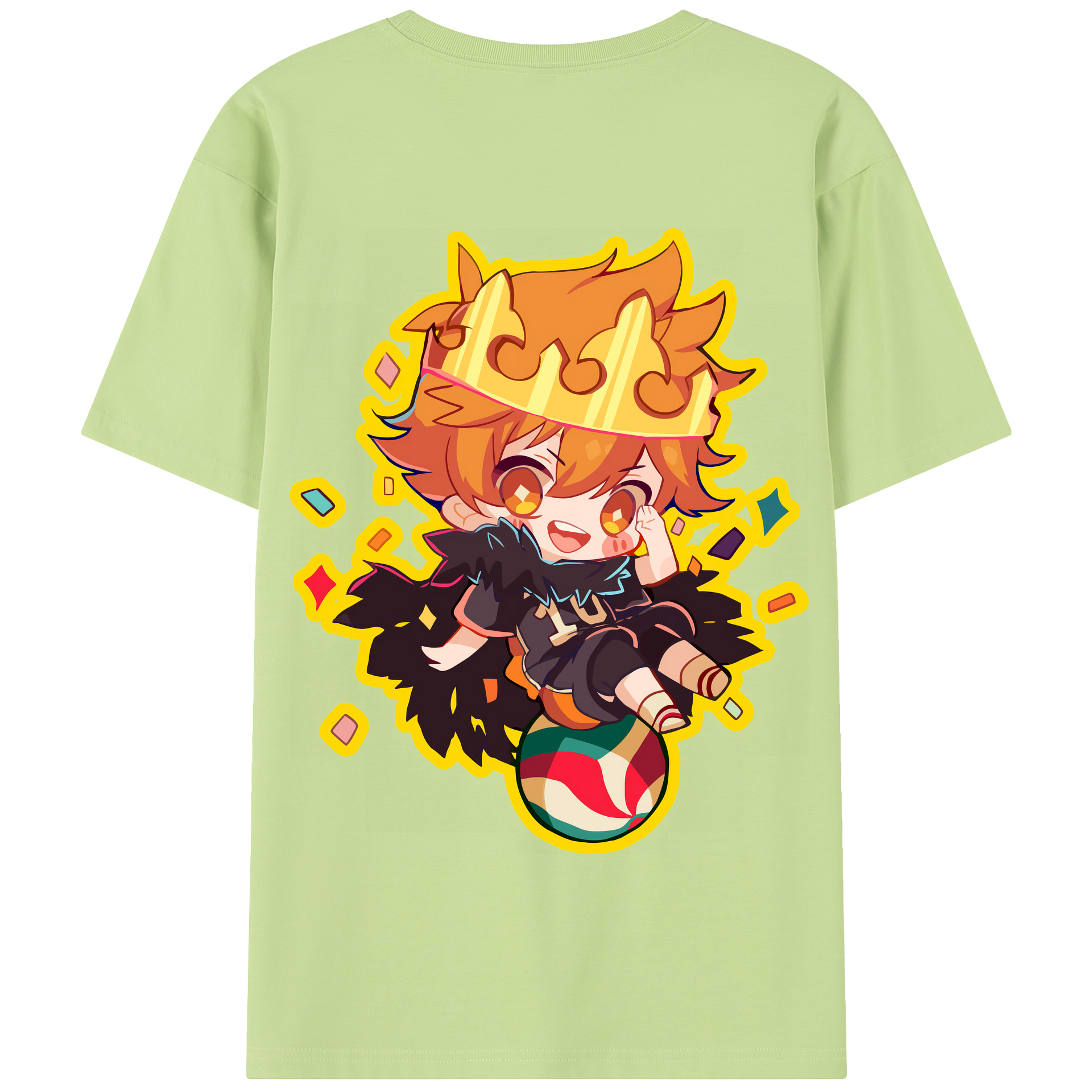 （画像用） ハイキュー!! Haikyu!! 綿100％半袖Tシャツ（背面プリント）